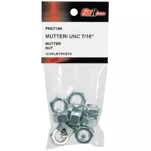 Mutter Unc 7/16" 10St Förzinkad