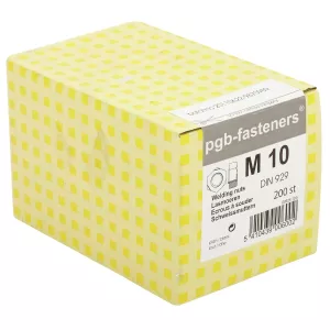 Svetsmutter M10 200St Din929 Sexkant