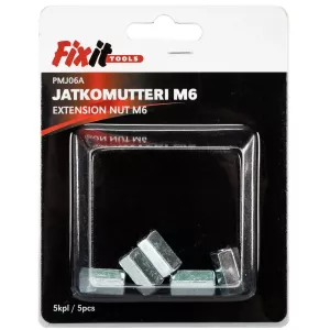 Förlängningsmutter M6 5St Din6334