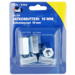 Förlängningsmutter M10 5St Din6334