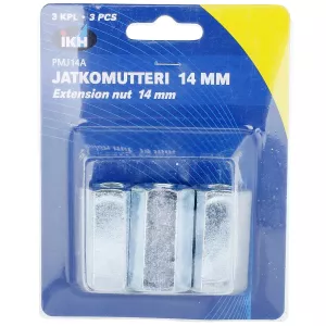 Förlängningsmutter M14 3St Din6334