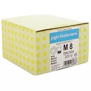 Mutter M8 200St (0,94Kg/Pak) Din934-8