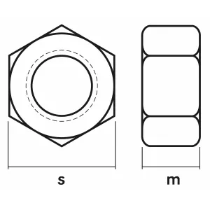 Mutter M27 25St (3,71Kg/Pak) Din934-8