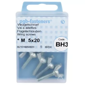 Vingskruv M5X20 5St Din316
