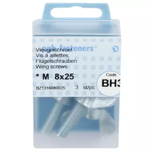 Vingskruv M8X25 3St Din316