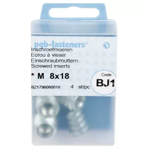 Rampamuff (Inn./Yttre) M8X16X18Mm 4St Din7965A