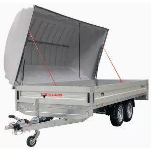 Släpvagnskåpa 403X176X103 Grå Jaxal (Hdpe)