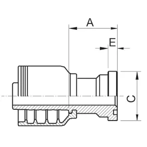 Pressnippel Cat-6000Psi 41,3Mm-3/4 Rak