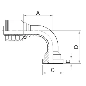Pressnippel Cat-6000Psi 47,6Mm-1 90