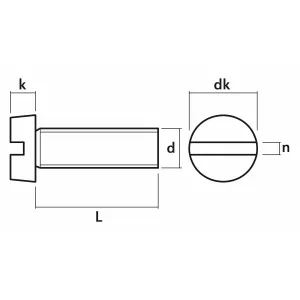 Spårskruv M5X10 200St Din84 Zink