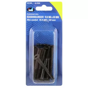 Insexskruv M6X60 10.9 10St Försänkt Din7991