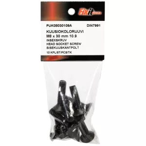 Insexskruv M8X30 10.9 10St Försänkt Din7991