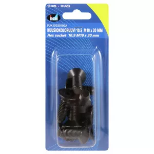 Insexskruv M10X30 10.9 10St Försänkt Din7991