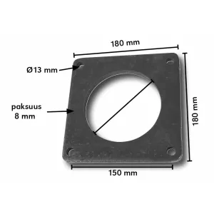 Motfläns 6 150Mm Svetsbar