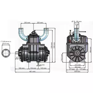 Vakuumkompressor 6200L/Min