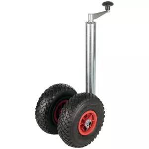 Stödhjul 48Mm/260X85 Dubbel Luftgummihjul