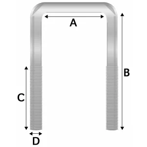 U-Bult Kantig 40X60Mm 2St