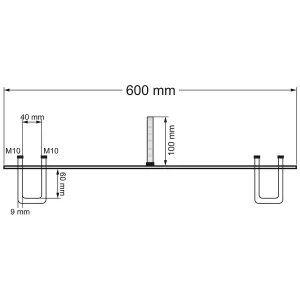 Reservhjulshållare Lång