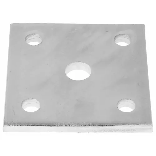 Fästplåt 100X100X8 Zinked