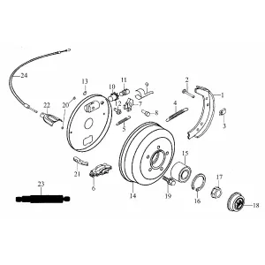 Bromsback Sats Knott Bpw 200X50