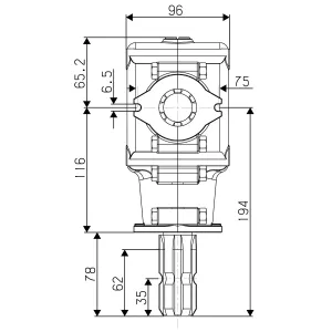 Vinkelväxel R035 1,35:1