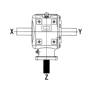 Vinkelväxel R035 1:1
