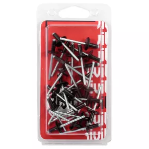 Blindnit Alum. Stor 4,8X12,0 Svart 25Pcs