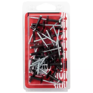 Blindnit Alum. Stor 4,8X20,0 Svart 25Pcs