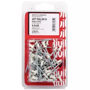 Blindnit Alum. 4,0X 8,0 Vit 50Pcs