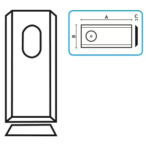 Knivlapp 94X50X4X20,5 Jf