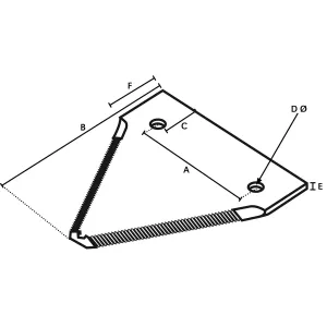 Knivlapp Trösk Tandat Sampo 2,75Mm