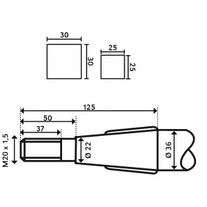 Pigg För Frontlastare  600Mm/1 Kurva