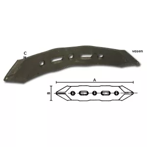 Kultivator Spets 480X75X11 Hög.