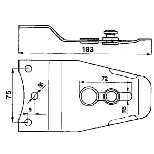 Betthållare 183Mm Welger Nytt