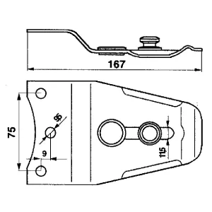 Betthållare 167Mm Welger Gammal