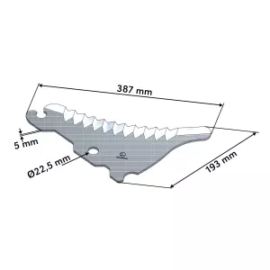 Rundbalspressar Kniv Jd Cc 45488