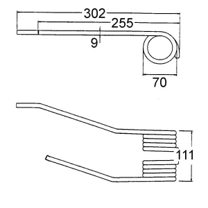 Rotorräfsa Pinne Höger Farendlose