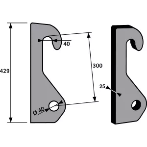 Redskapsfäste Kramer 380-580