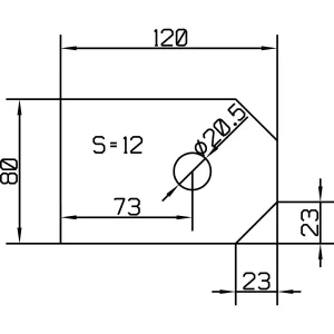 Svetsbara Fäste För Dragstänger 20Mm