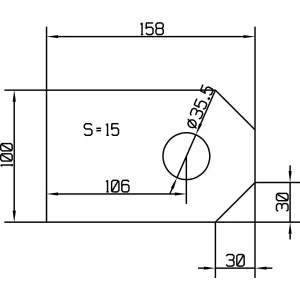 Svetsbara Fäste För Dragstänger 35Mm