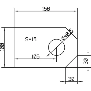 Svetsbara Fäste För Dragstänger 40Mm