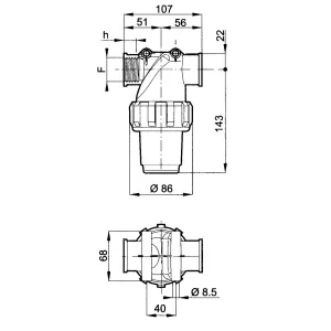 Filter Set 80 Mesh 1"