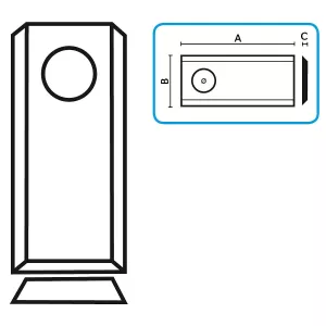 Knivlapp 96X40X19 Fahr Elho
