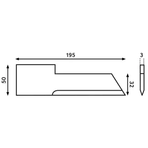Biso Motkniv 198X50X3