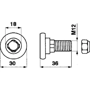 Bult För Knivlapp Vicon Greenland M12