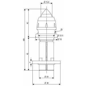 Hårdmetallstift Smal / Spetsig Med Bricka
