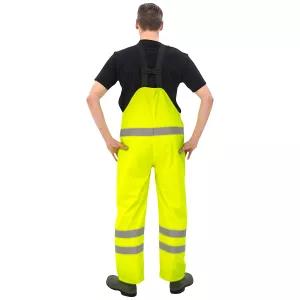 Regnbyxor Med Hängslen 2Xl Hi-Vis Gul Kl1 En20471