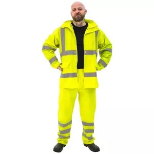 Regnjacka L Hi-Vis Gul Kl3 En20471