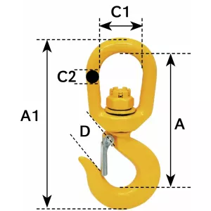 Svivelkrok 7/8-8 2,0T