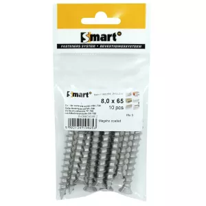 Lättbetongskruv 8X65Mm (5Mm) 10St Tx30